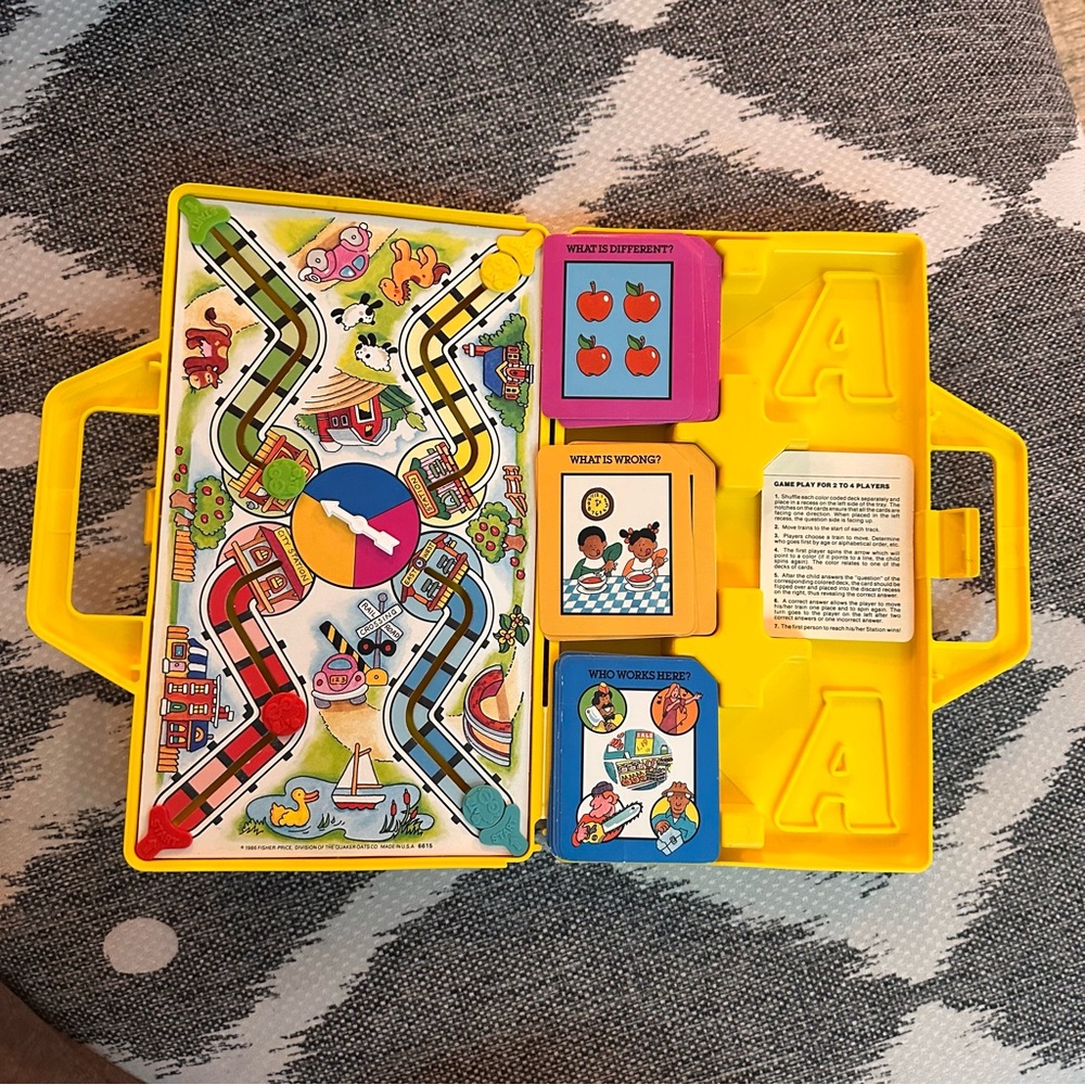 Vintage 1986 Fisher-Price Flashtracks Classic Learning Game #6615 | 93% COMPLETE